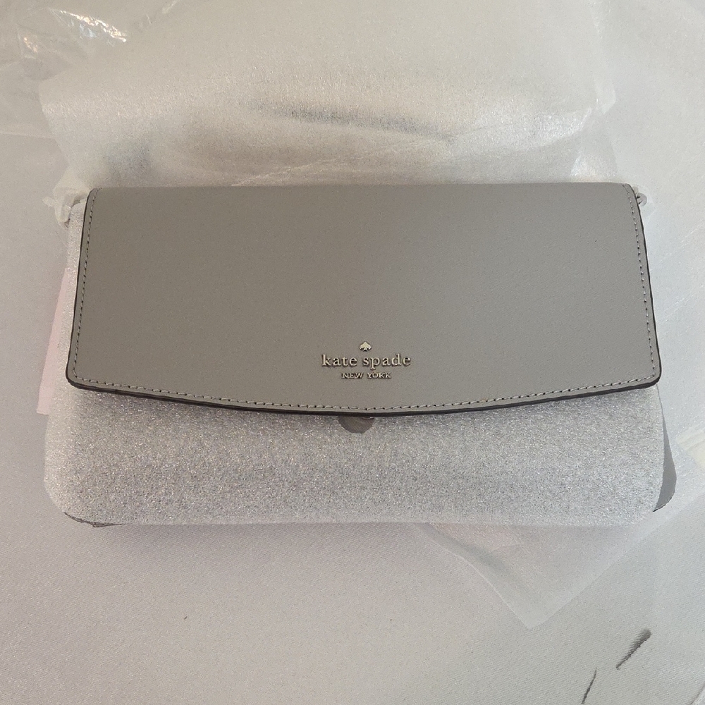 Kate Spade Carson Crossbody Nimbus Gray NWT Barbie Luxury